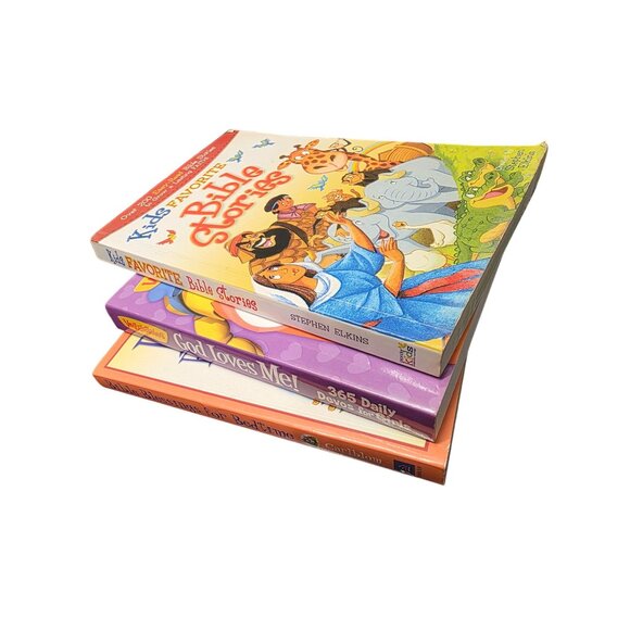 3 Kids Bible Stories Daily Devotions Bedtime Blessings Books - Picture 5 of 10